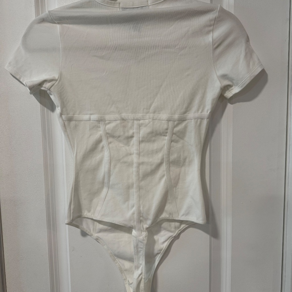 Fleur du Mal ivory bodysuit - Picture 2 of 3